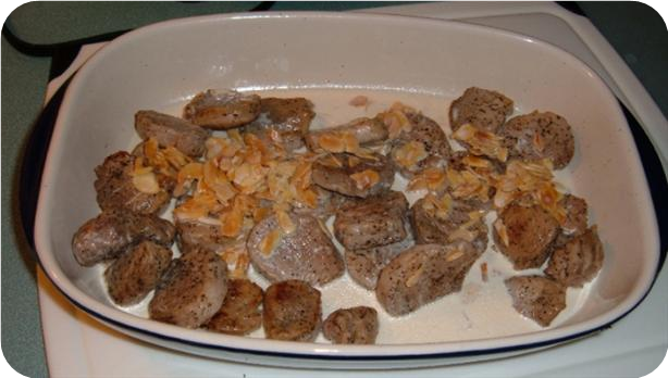 Pork Tenderloin in Brandied Almond Cream Sauce