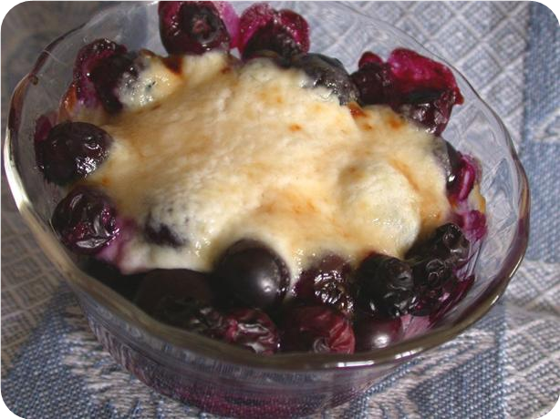 Broiled Blueberry Dessert