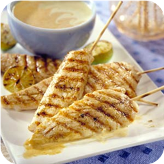 Coconut turkey spears 