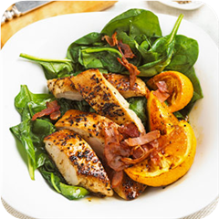 Turkey spinach toss 