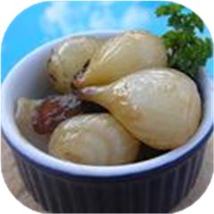 Glazed Pearl Onions with Raisins and Almonds