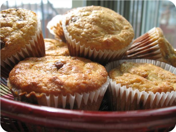 Healthy Chocolate Chip Muffins