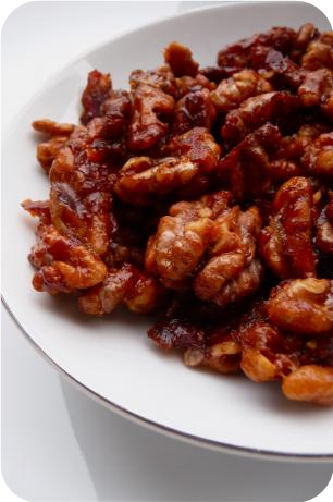 Super Easy Candied Walnuts
