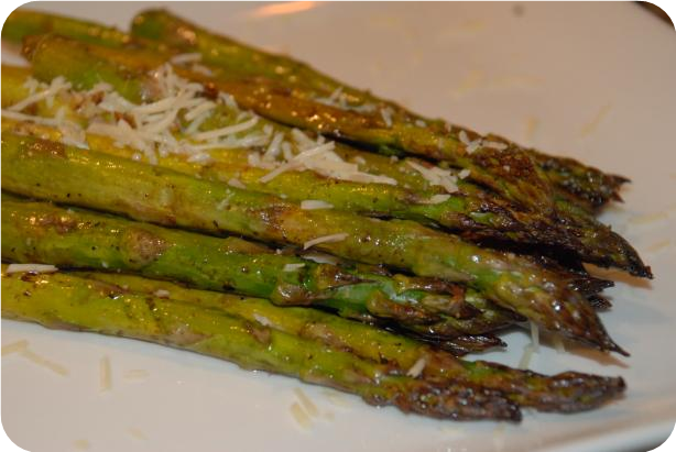 Balsamic Roasted Asparagus With Garlic