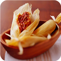 Shredded pork tamales 
