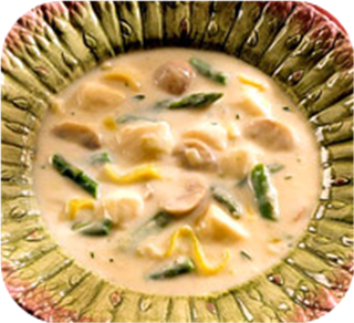 Fish-asparagus bisque