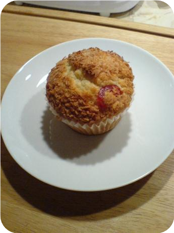 Coconut Cherry Muffins