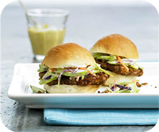 Pecan-crusted sliders 