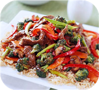 Ginger beef stir-fry