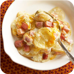 Ham and Potatoes Au Gratin