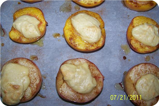Cheesecake Filled Peaches