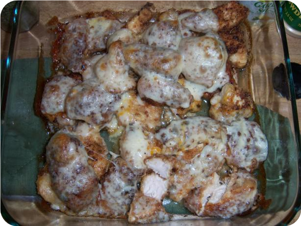 Chicken with muenster cheese