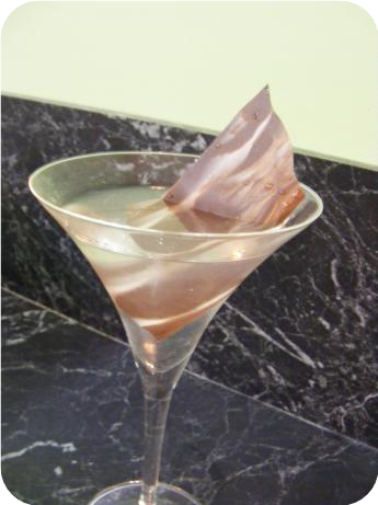 Marbled Chocolate Shard Garnish for Cocktails - Pete Evans