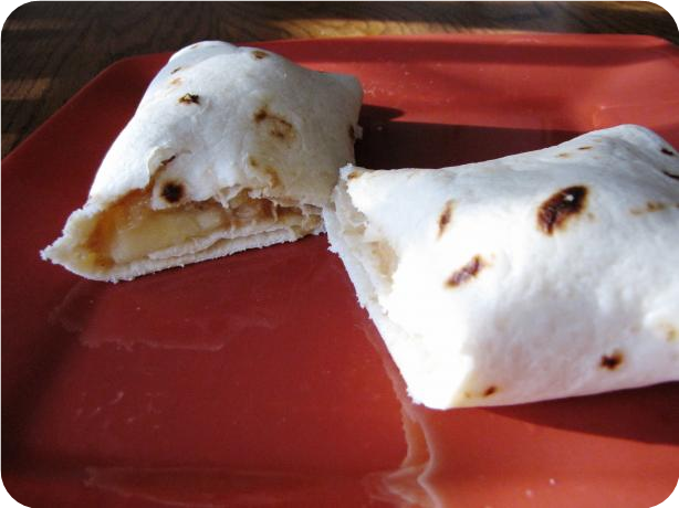 Peanut Butter and Banana Burrito