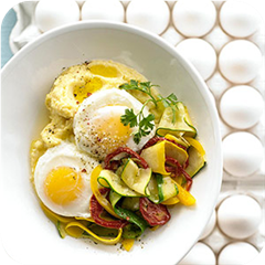 Polenta with Eggs and Zucchini