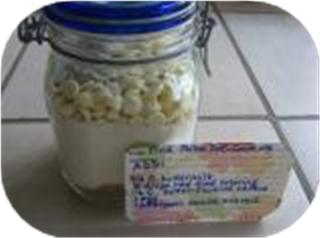 Pink Polka Dot Cookies (Gift Mix in a Jar)