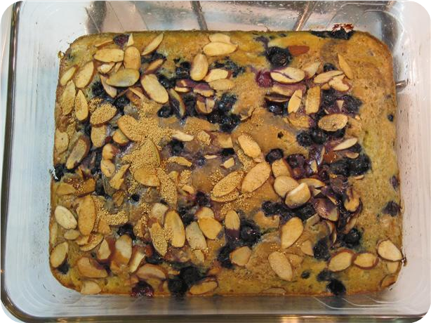 Blueberry-Almond Coffee Cake (Low Fat)