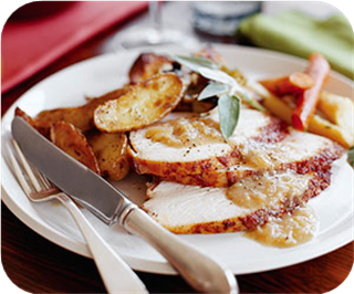 Cilantro-lemon marinated turkey 
