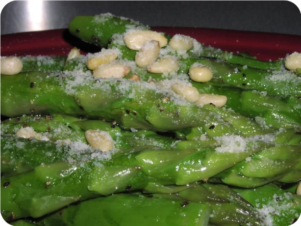 Asparagus With Pine Nuts