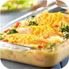 Cheesy Chicken and Rice Casserole