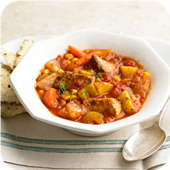 Pork roast and vegetable stew 