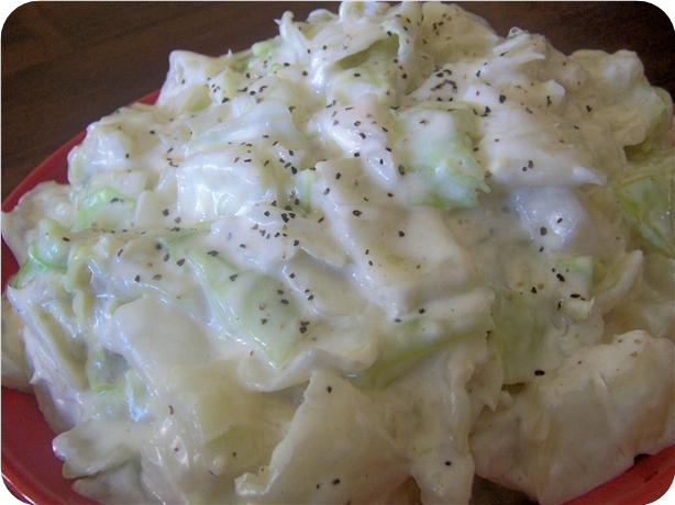 Creamed Cabbage- Norwegian Style