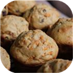Dark Carrot Raisin Muffins