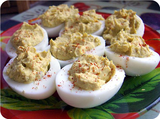 Curried Stuffed Eggs