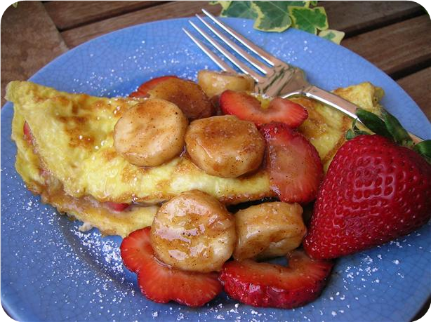 Strawberry Banana Omelet