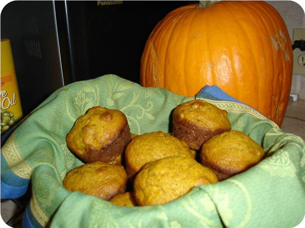 Pumpkin Walnut Muffins
