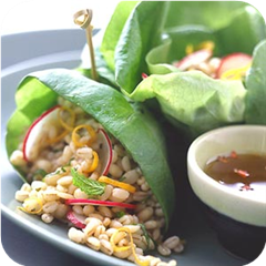 Orange minted barley wrap 
