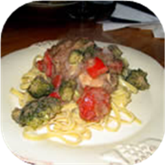 Pasta with Pork and Apple Sauce