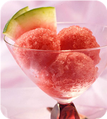 Fat-free watermelon sherbet 