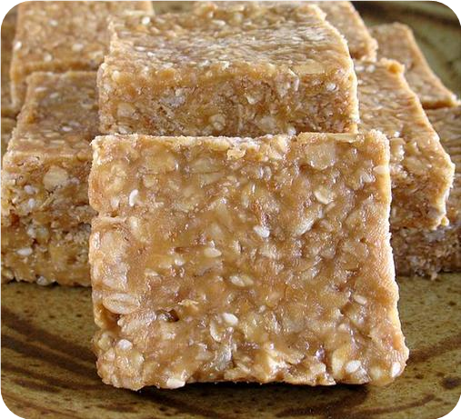 Unbaked Peanut Butter and Honey Bars