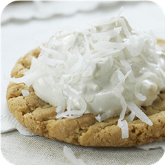 Billowy coconut frosting 