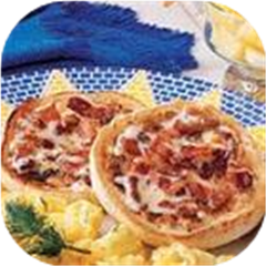 English Muffins with Bacon Butter
