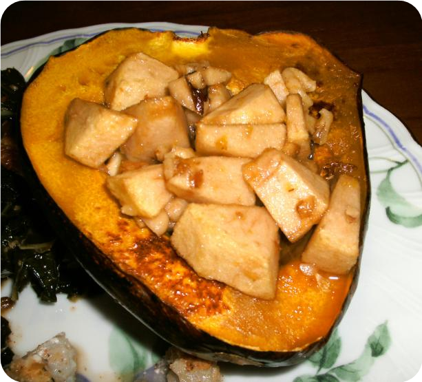 Apple Filled Acorn Squash