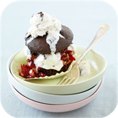 Chocolate cupcake ice cream sandwiches 