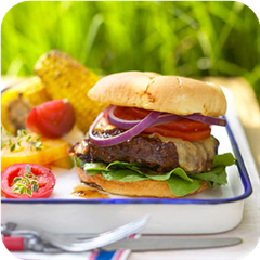 Barbecue-Sauced Burgers