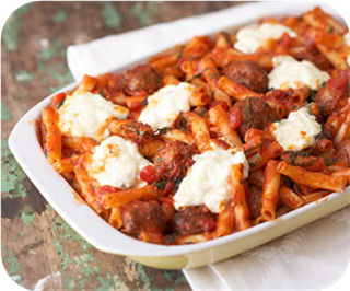 Cheesy Italian Meatball Casserole