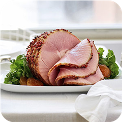 Peppercorn-Crusted Ham 
