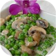 Creamy Mushroom Peas