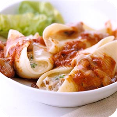 Cheese and Nut Stuffed Shells