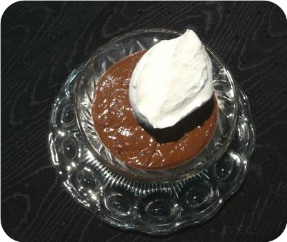 Chocolate Chocolate Pudding for 2