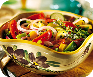 Marinated vegetable salad 