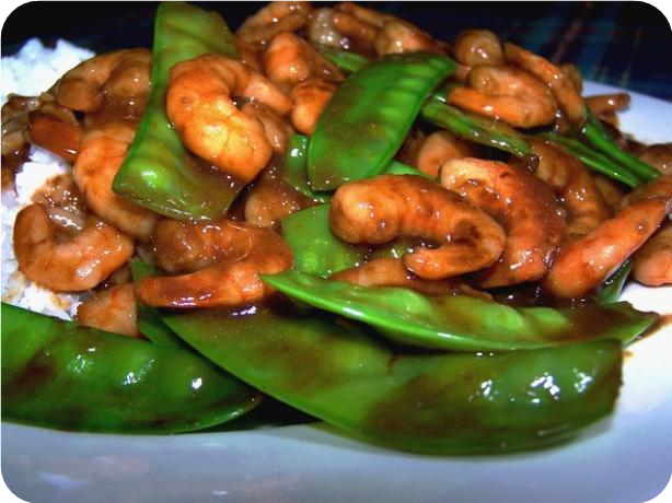 Shrimp With Snow Peas