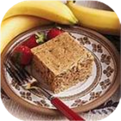 Sugarless Banana Walnut Cake