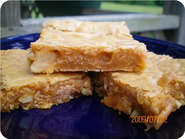 Butterscotch and Cashew Bars