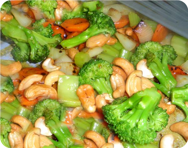 Stir Fry Vegetables With Cashews