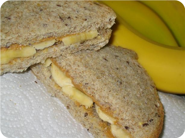 Peanut Butter and Banana Sandwich